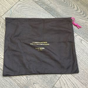 Kate, spade, dust bag, purse protector, like new brown gold